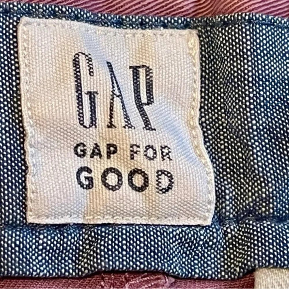 GAP| Purple Lived-In Flat Front Shorts Cotton Chino Front Button Size US 28 - Picture 5 of 7